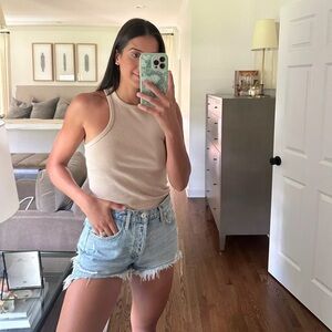 Agolde Parker Vintage Cut Off Short in Swapmeet